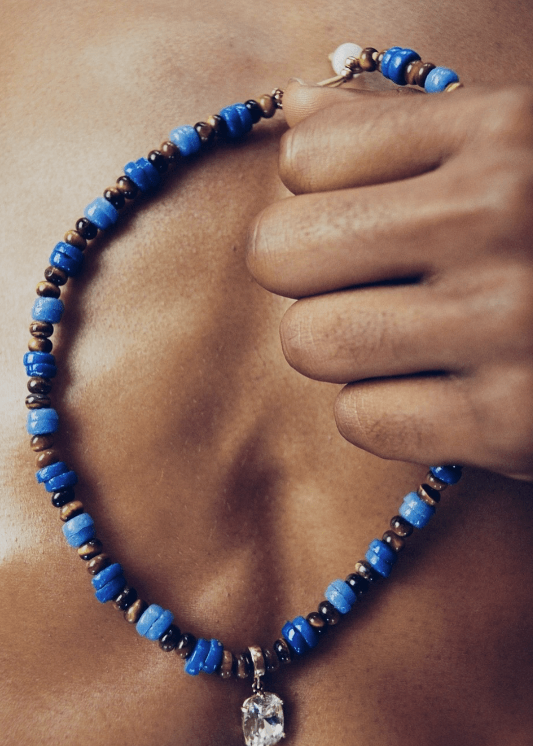 glass beads and Swarovski crytal necklaces, via @walesbonner IG